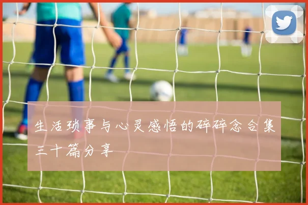 生活琐事与心灵感悟的碎碎念合集三十篇分享